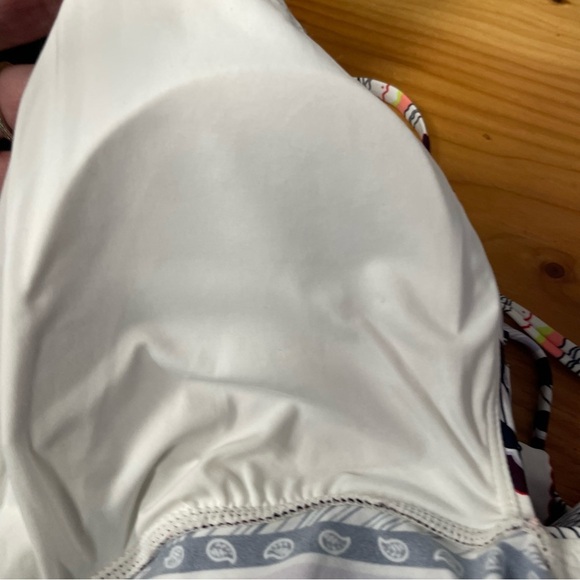 Anne Cole halter swim top striped women’s size large New with tags - Picture 7 of 8